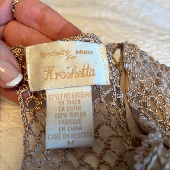 Kroshetta lace and beaded skirt and tank - Picture 3 of 3